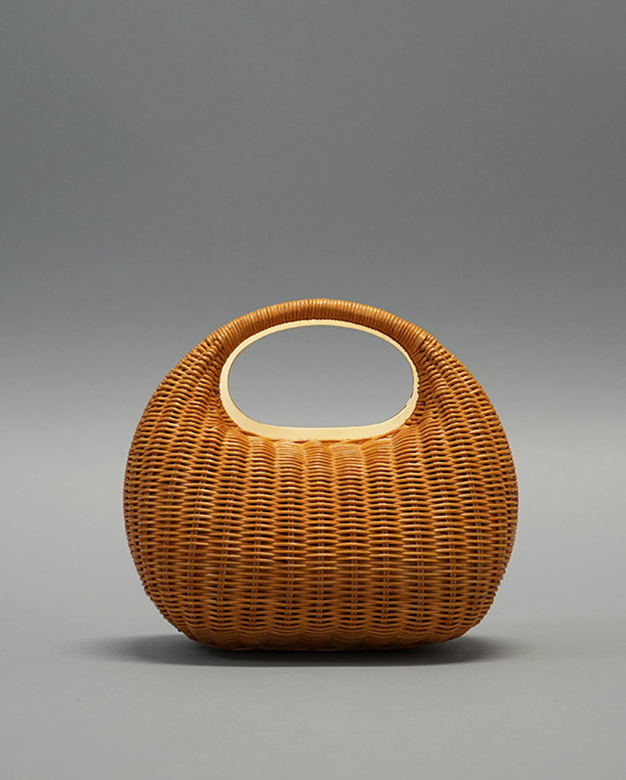 Rattan Round Bag NATURAL