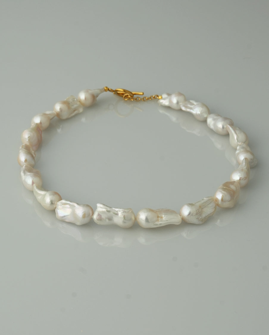 Larica-Baroque Pearl Statement Necklace