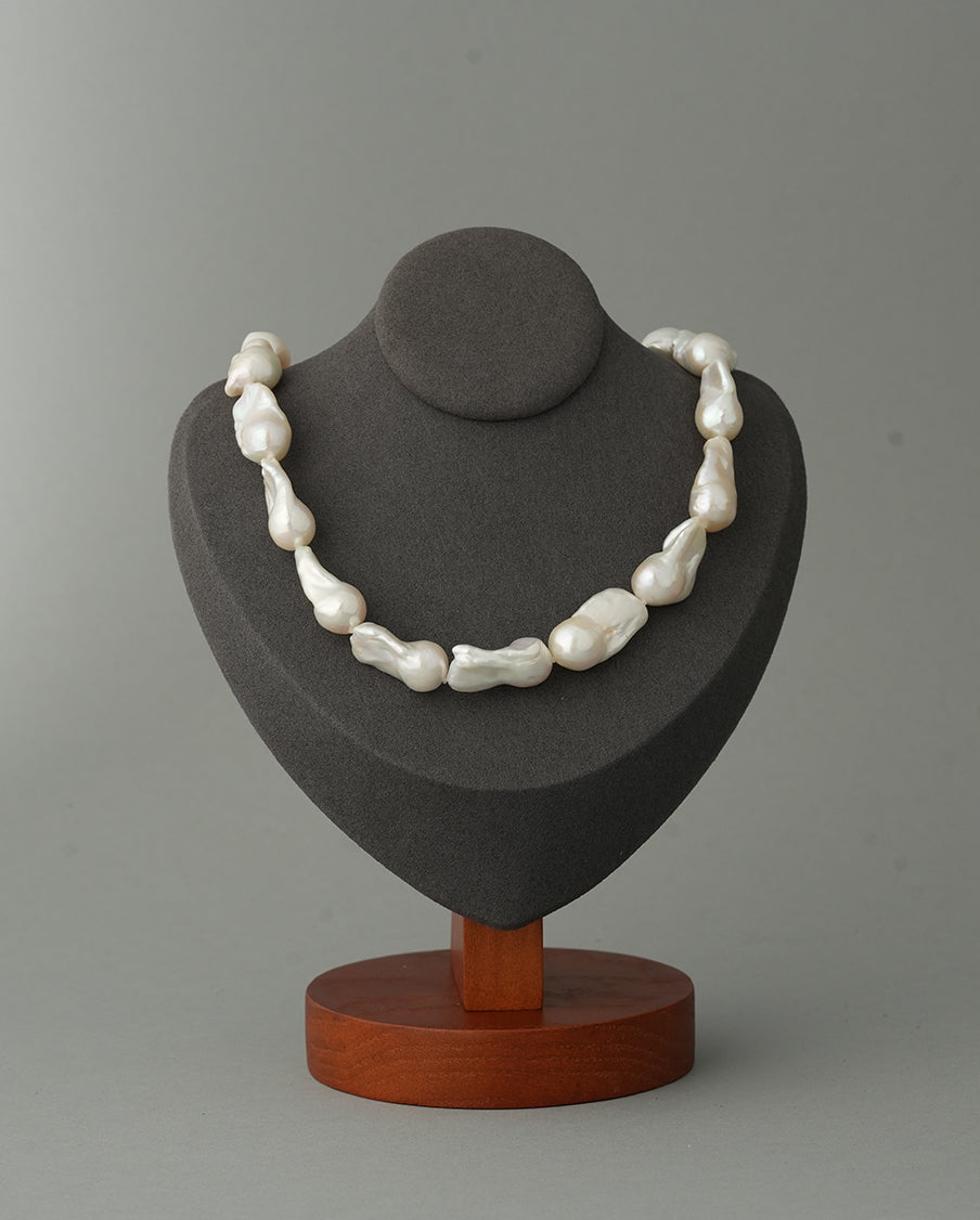Larica-Baroque Pearl Statement Necklace