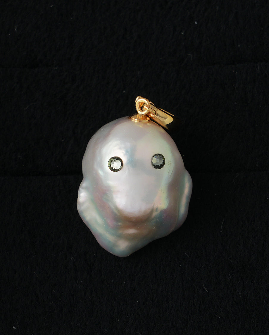 Larica-Baroque Pearl Pendant Top-Ghost