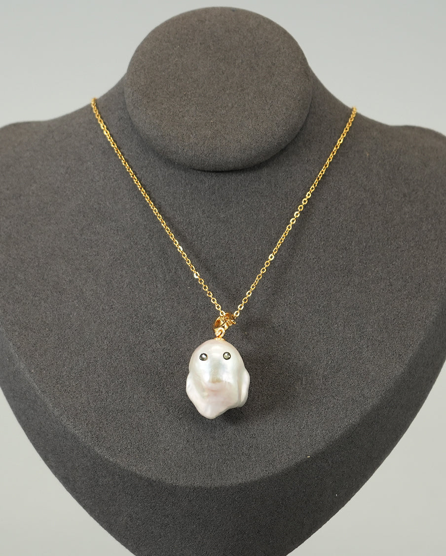 Larica-Baroque Pearl Pendant Top-Ghost