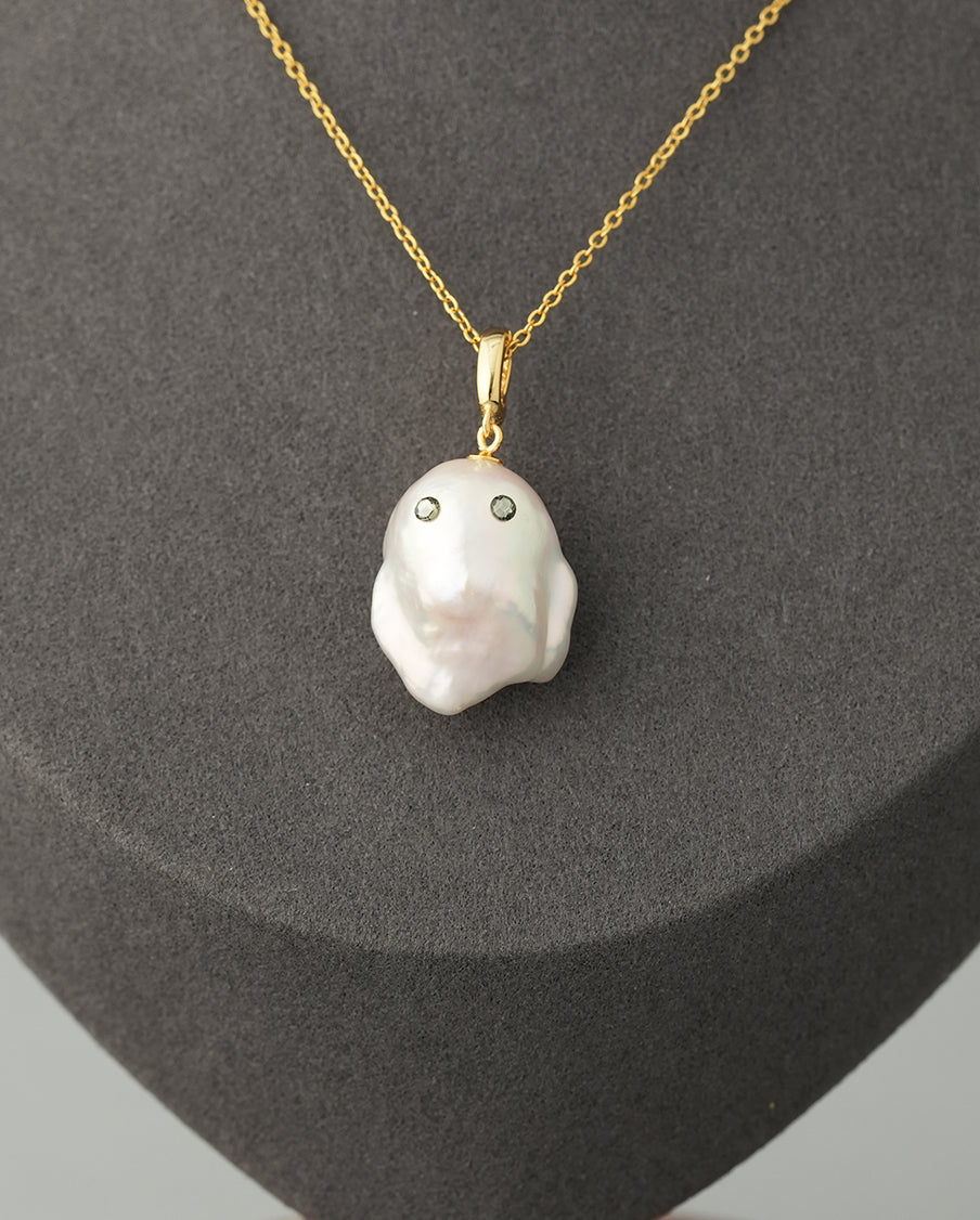 Larica-Baroque Pearl Pendant Top-Ghost