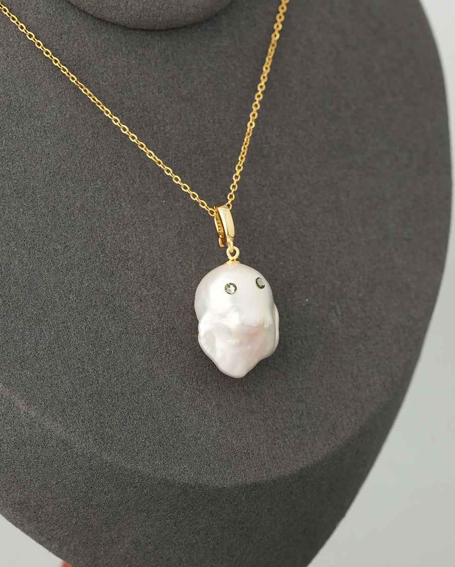 Larica-Baroque Pearl Pendant Top-Ghost