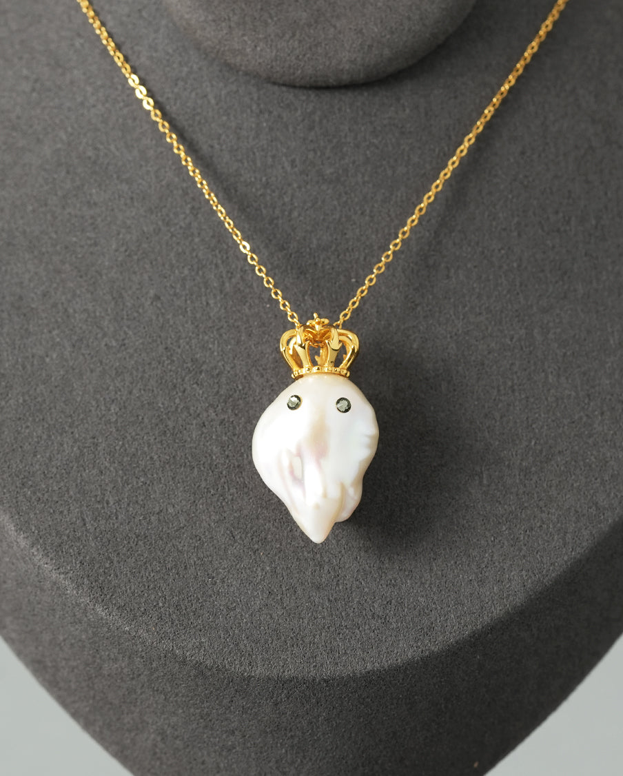 【LARICA】King Ghost Baroque Pearl Pendant Larica-Baroque Pearl Pendant Top-King Ghost – J LOS ANGELES​