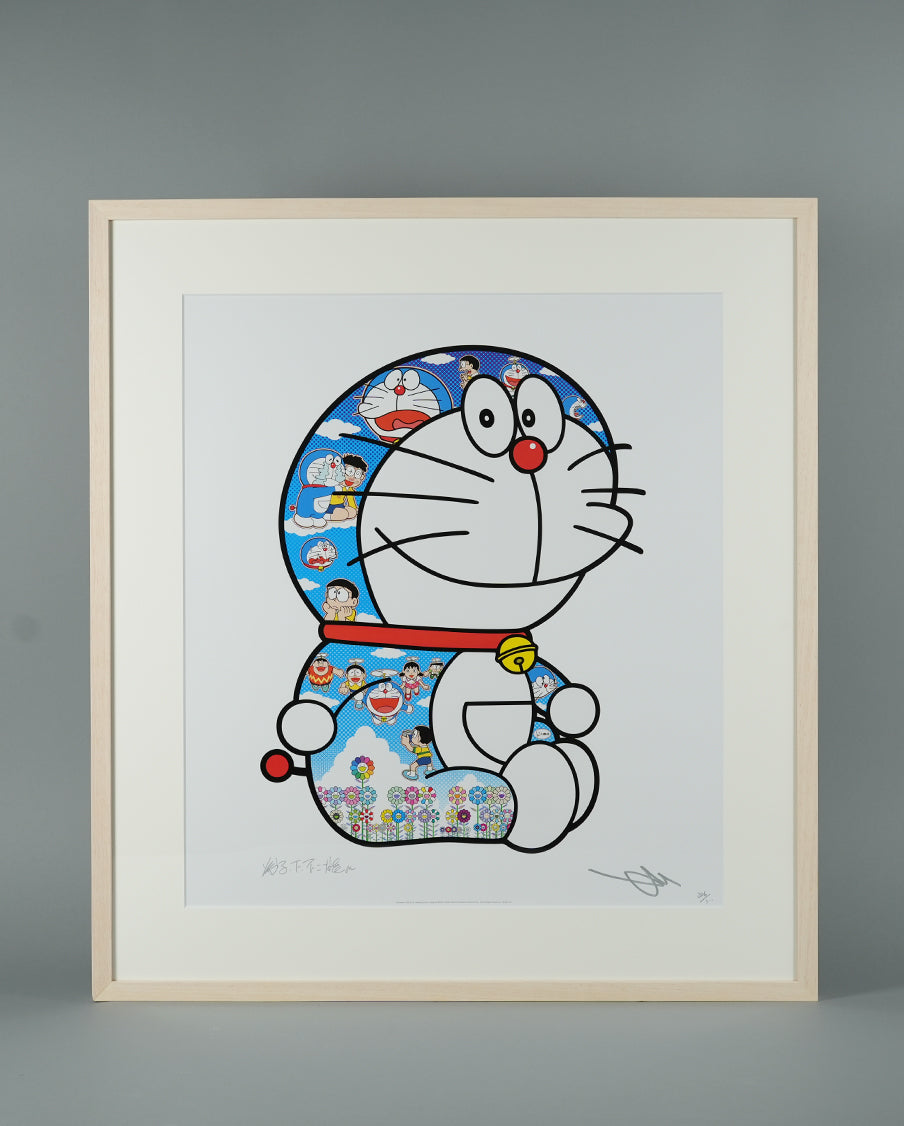 Takashi Murakami - Doraemon Sitting Up: Weeping Some, Laughing Some
