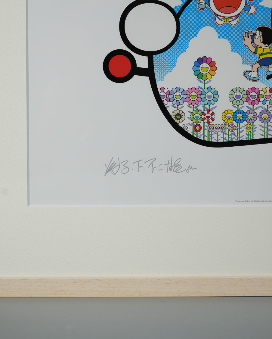 Takashi Murakami - Doraemon Sitting Up: Weeping Some, Laughing Some