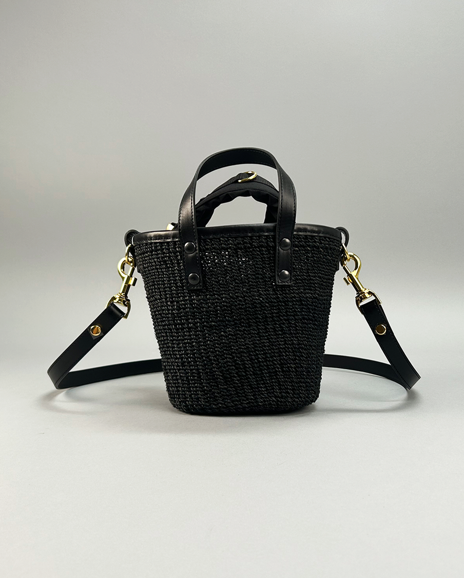 SACAI-Hybrid Marche Micro Bag-BLACK