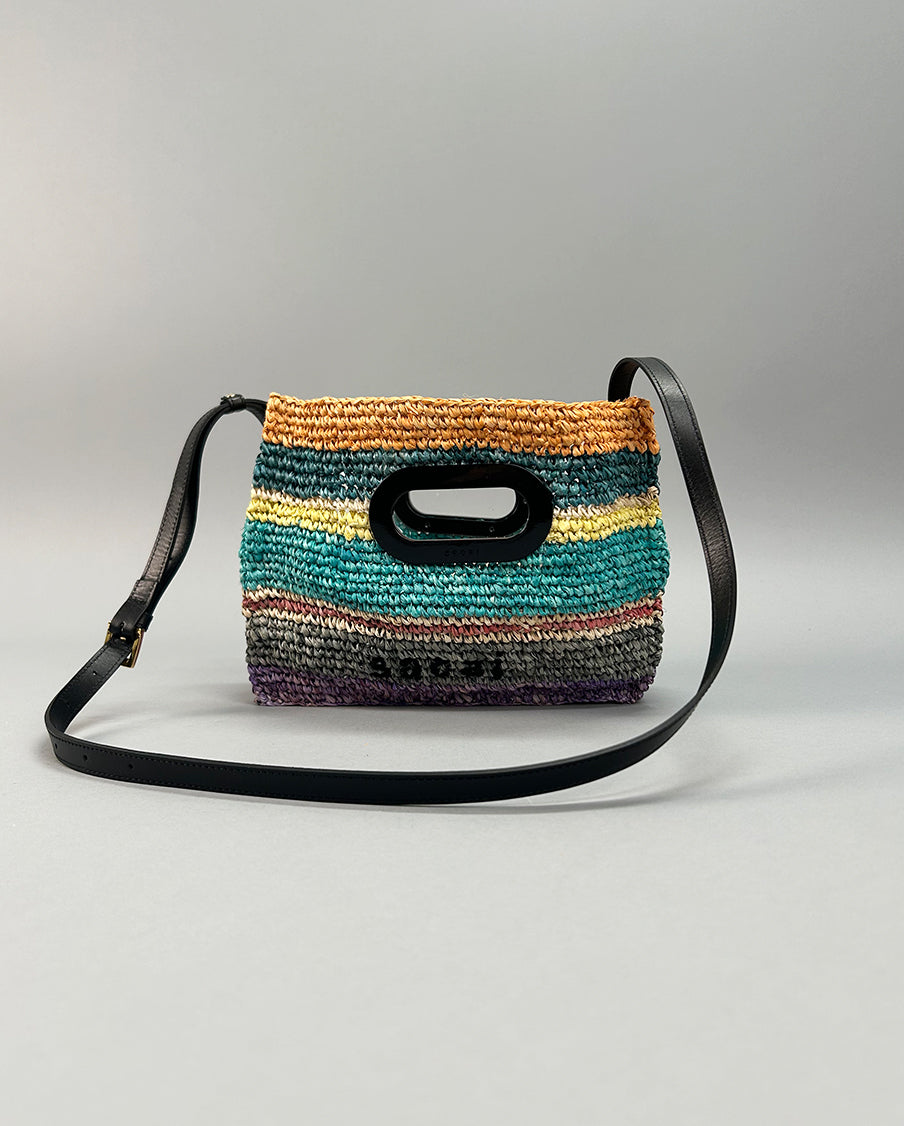 SACAI-Raffia Shopper Bag small-MULTICOLOR