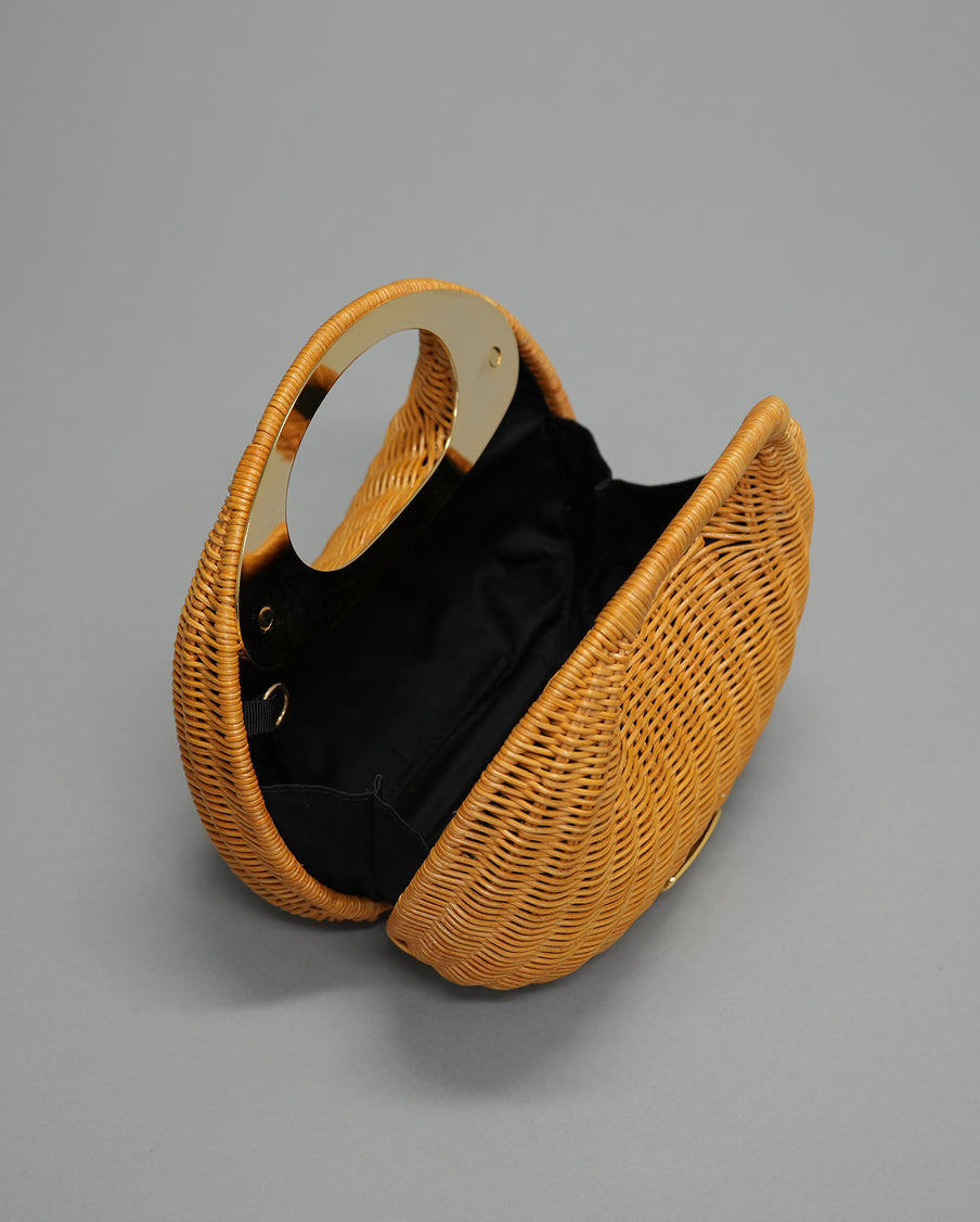 Rattan Round Bag NATURAL