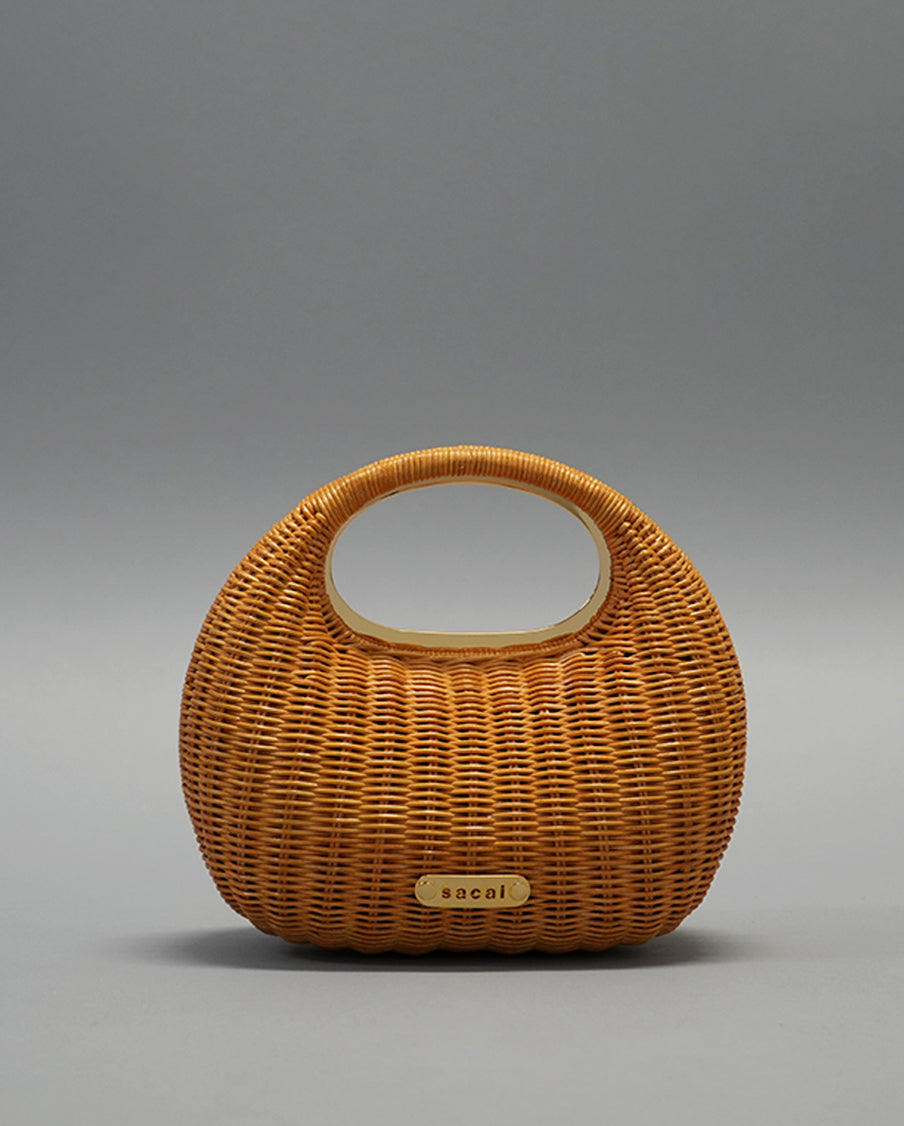 Rattan Round Bag NATURAL