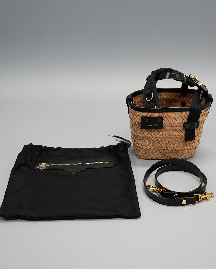 SACAI-Hybrid Marche Micro Bag-Natural